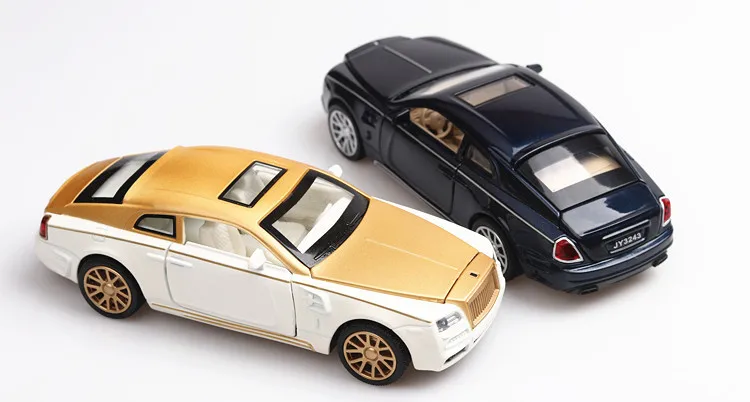 1:32 модель автомобиля rolls royce phantom, модель автомобиля из сплава, имитация звука и светильник, украшение автомобиля, детская игрушка, автомобиль, подарок