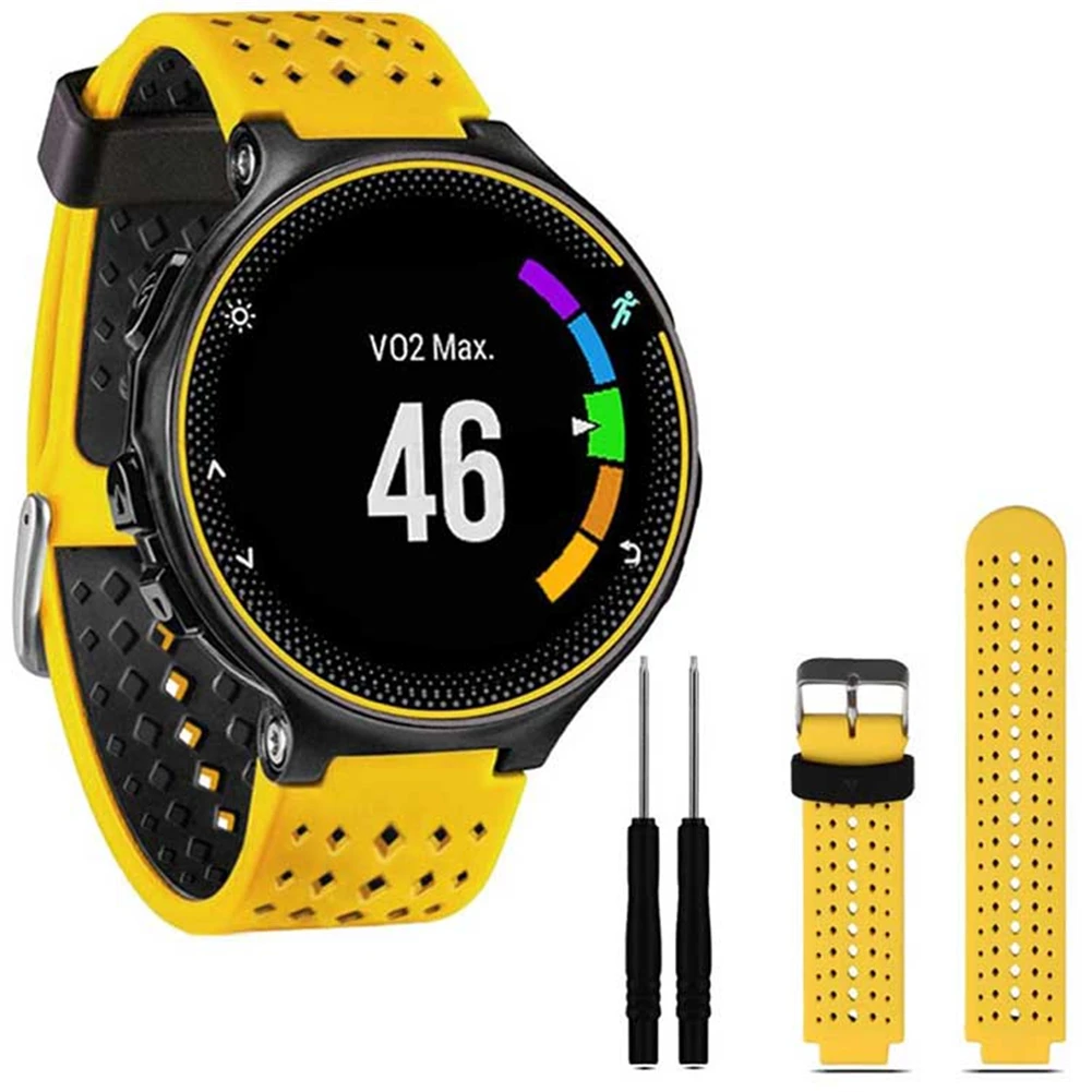Мягкий силиконовый сменный ремешок для часов Garmin Forerunner 220 230 235 620 630 gps спортивные часы