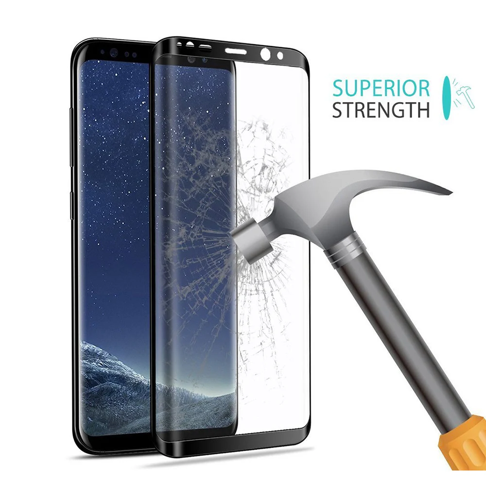 9H закаленное стекло для Galaxy S9 Plus S8 Защитная HD Прозрачная крышка пленка Samsung Note 8 S7 S6