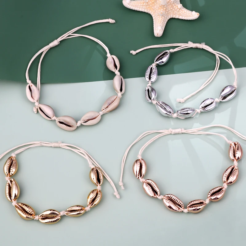 Женский браслет ZOSHI Золотой/серебристый металлический с подвеской для пляжа 2019 |