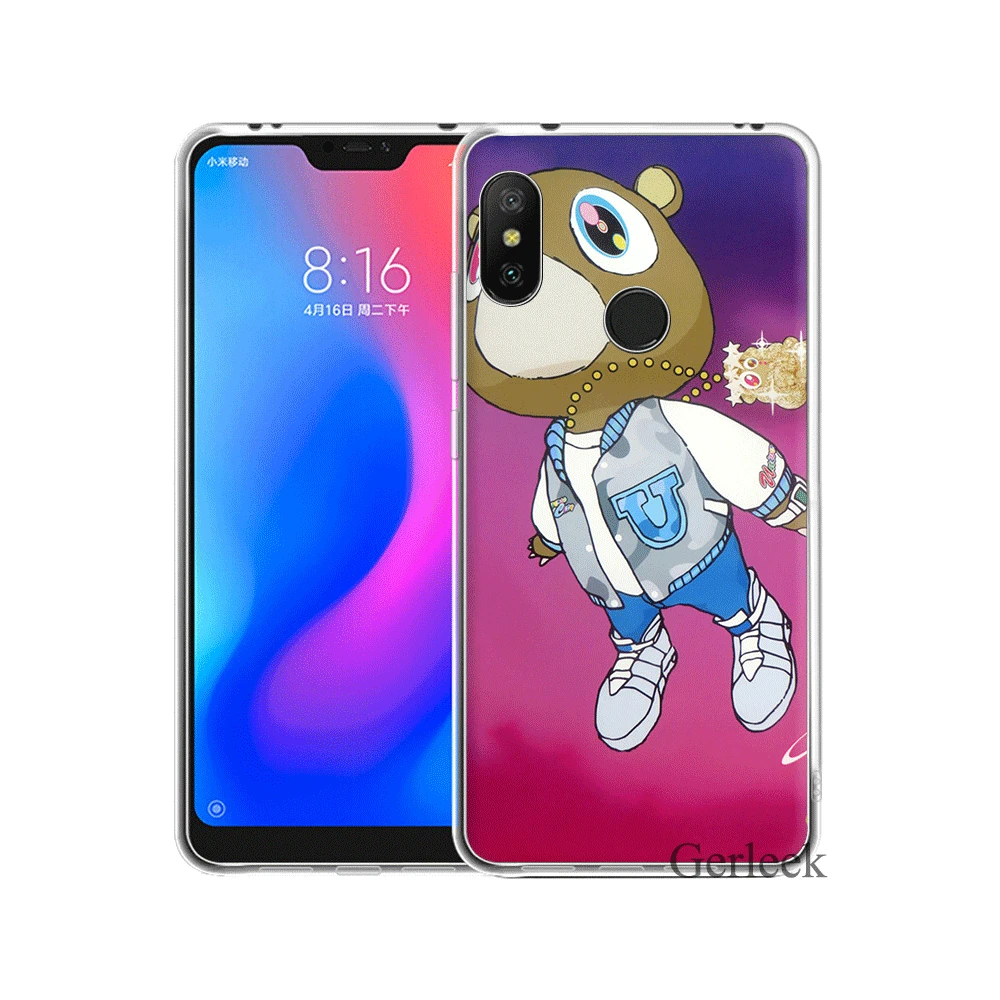 Чехол для телефона Kanye West Graduation Bear чехол Xiaomi Mi 6 8 Lite SE A1 A2 5X 6X Mix 2S F1|Чехлы-накладки| |