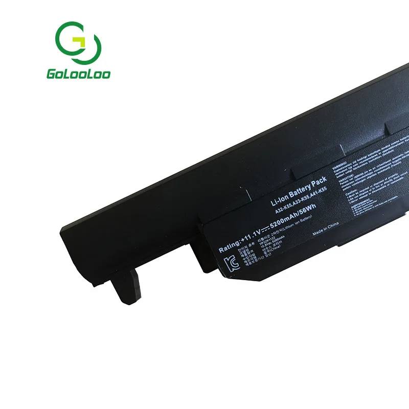Golooloo 11,1 v Аккумулятор для ноутбука ASUS A32-K55 A33-K55 K55 A41-K55 A75A A45DE K75A X55A A75DE A95 A55D X75V K45D K45VM A45A