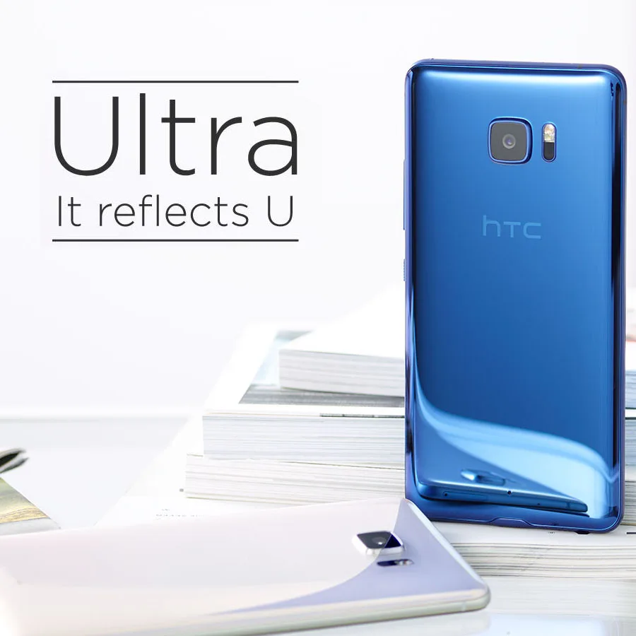 Мобильный телефон htc U Ultra 4G LTE, 5,7 дюймов, две sim-карты, 4 ГБ, 64 ГБ, четырехъядерный процессор Snapdragon821, 2560x1440, смартфон DualView Android