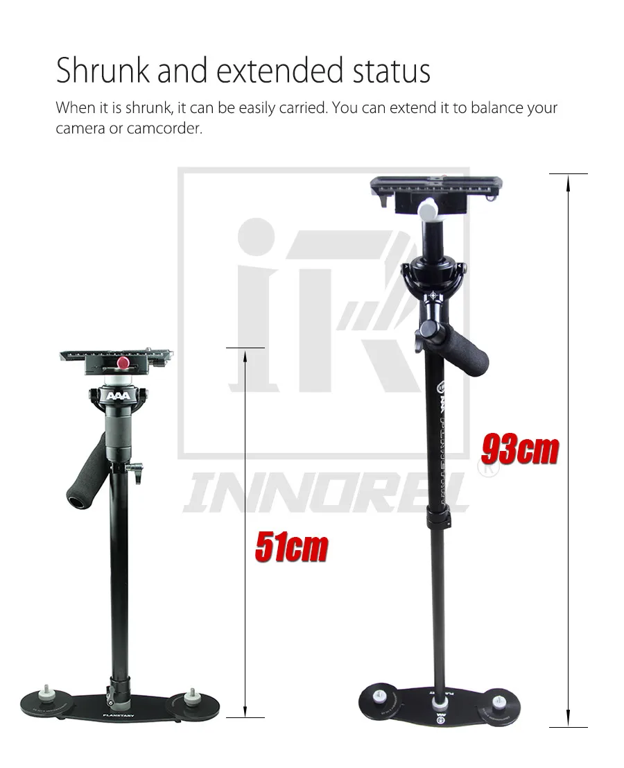 LAING AAA алюминиевый сплав Steadicam Карманный Компактный DSLR Стабилизатор 10 кг Максимальная нагрузка японский подшипник+ технология ЧПУ+ Анодное окисление