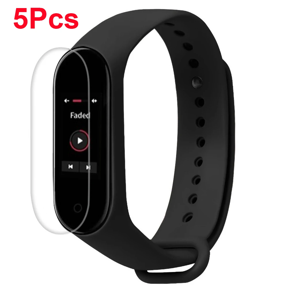 5 шт. Защитная пленка для Xiaomi mi Band 4 смарт-браслет на весь экран мягкая защитная пленка для mi Band 4 3 2 не стекло
