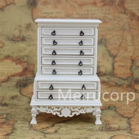 doll house 112 scale miniature furniture white well handmade drawer cabinet