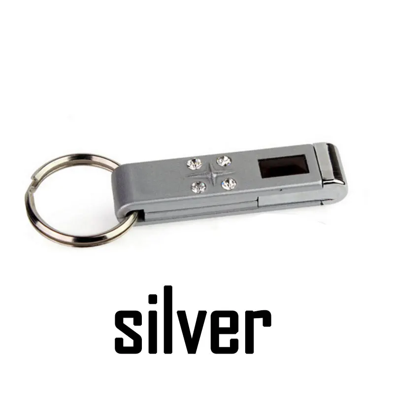 1pcs Silver Автомобильные брелки для Suzuki Grand Vitara Fiat Punto Ford Fiesta MK7 Chevrolet llavero Coche аксессуары антистатический брелок - Название цвета: 1pcs Silver