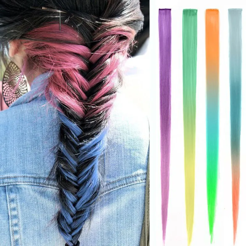 3 шт./партия 50 см градиентные цветные Инструменты для укладки волос Плетение