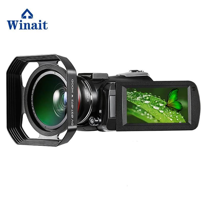 Winait горячая Распродажа супер 4k Цифровая видеокамера с сенсорным