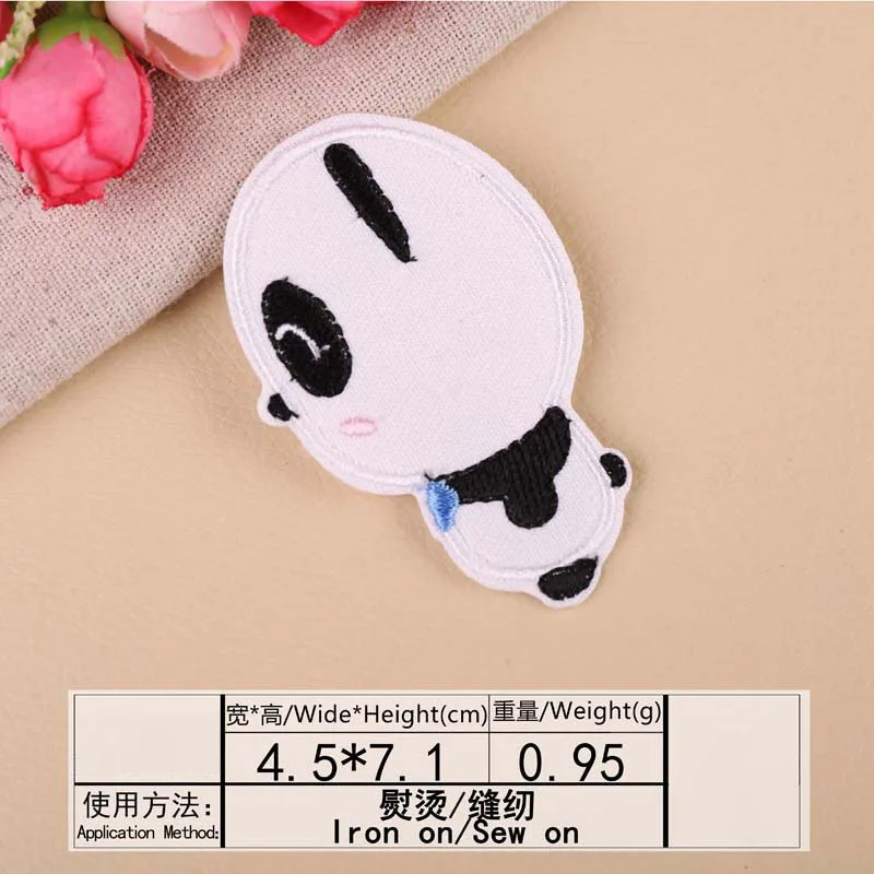 1 шт. панда вышивка патч теплопередачи гладить на вышивать пачках для одежды DIY