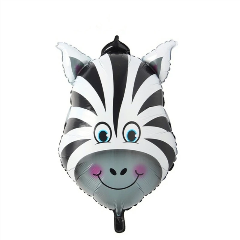 zebra 1 шт. мини Джунгли животных фольги воздушный шар День Рождения украшения Дети день рождения партии гелиевые шары - Цвет: zebra