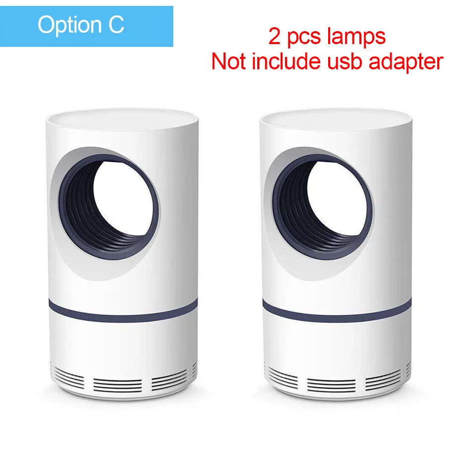 2pcs no plug От производителя; электрическое средство от комаров убийца лампа USB устройство для убивания насекомых мухобойка анти-ловушка для комаров Flie Фонари УФ ночной Светильник внутреннего репеллент лампы - Цвет: 2pcs no plug
