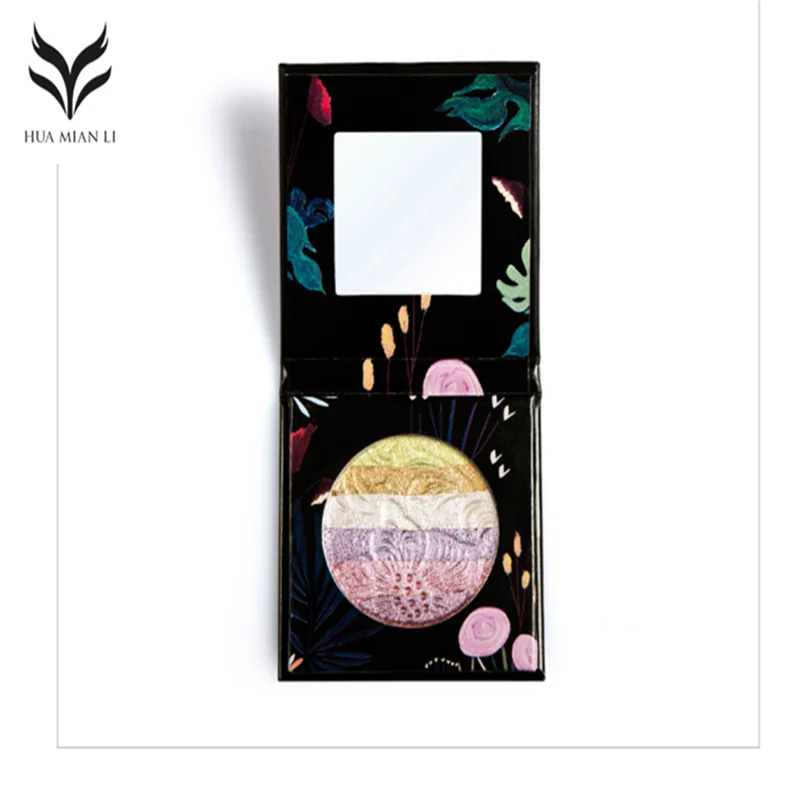 Huamianli Halloween Eyeshadow Palette Rainbow Highlighter Blusher Glow Kit Prism Shimmer Color MakeUp Beauty Eye shadow Cosmetic |