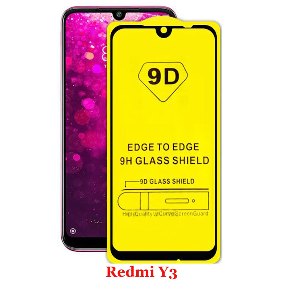 Закаленное стекло с полным покрытием для Xiaomi MI A3 Lite CC9E 9 9T Redmi 8 8A 7 7A 20 Pro Y3 100