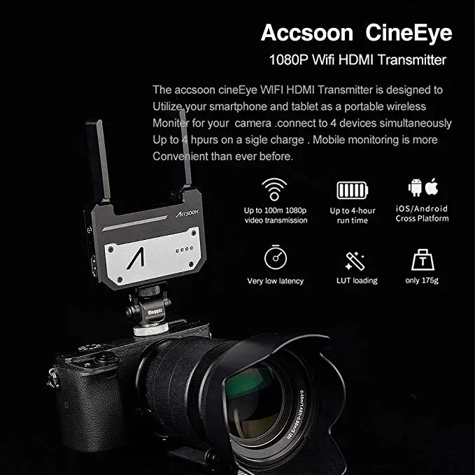 Accsoon CineEye передачи Wi Fi совместимому с HDMI передатчик 5G Беспроводной изображения до