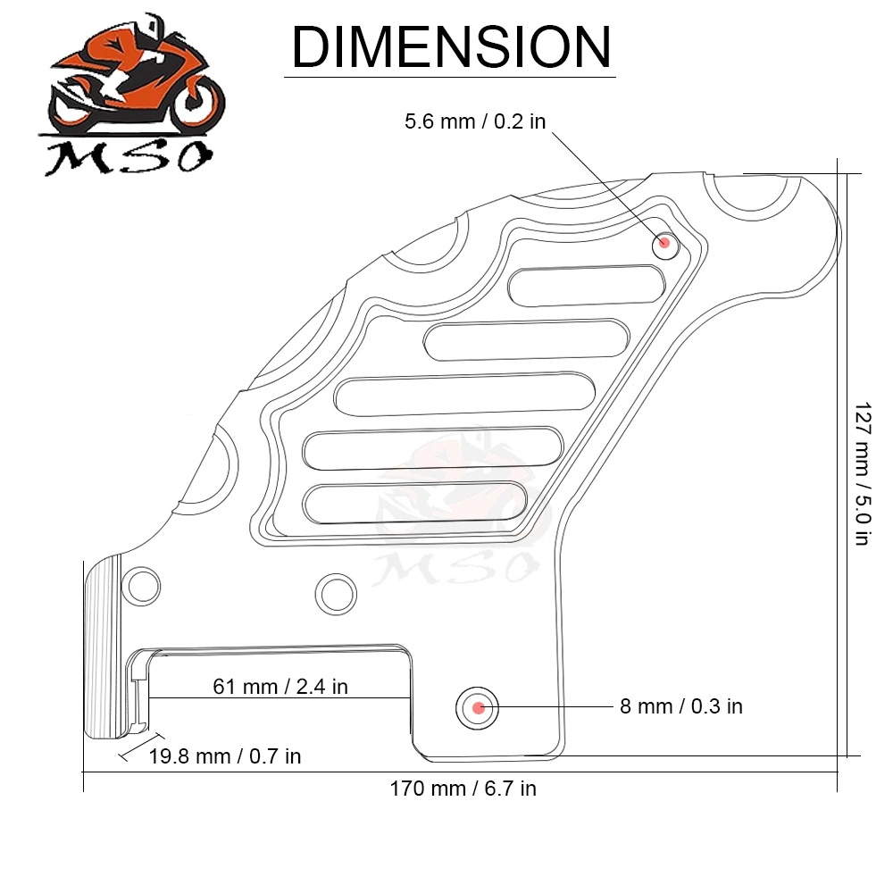 Для Husaberg FE FS FX FX250 FX350 FX390 FX450 FX501 FX570 CNC аксессуары для мотоциклов Мотоцикл задний