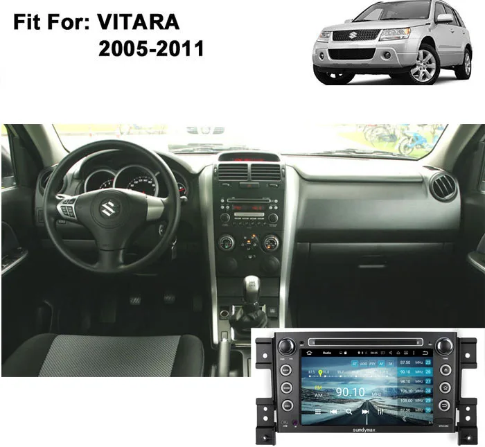 Carplay Автомобильный мультимедийный плеер Android 10 для SUZUKI grand vitara 2005-2011 автомобильное