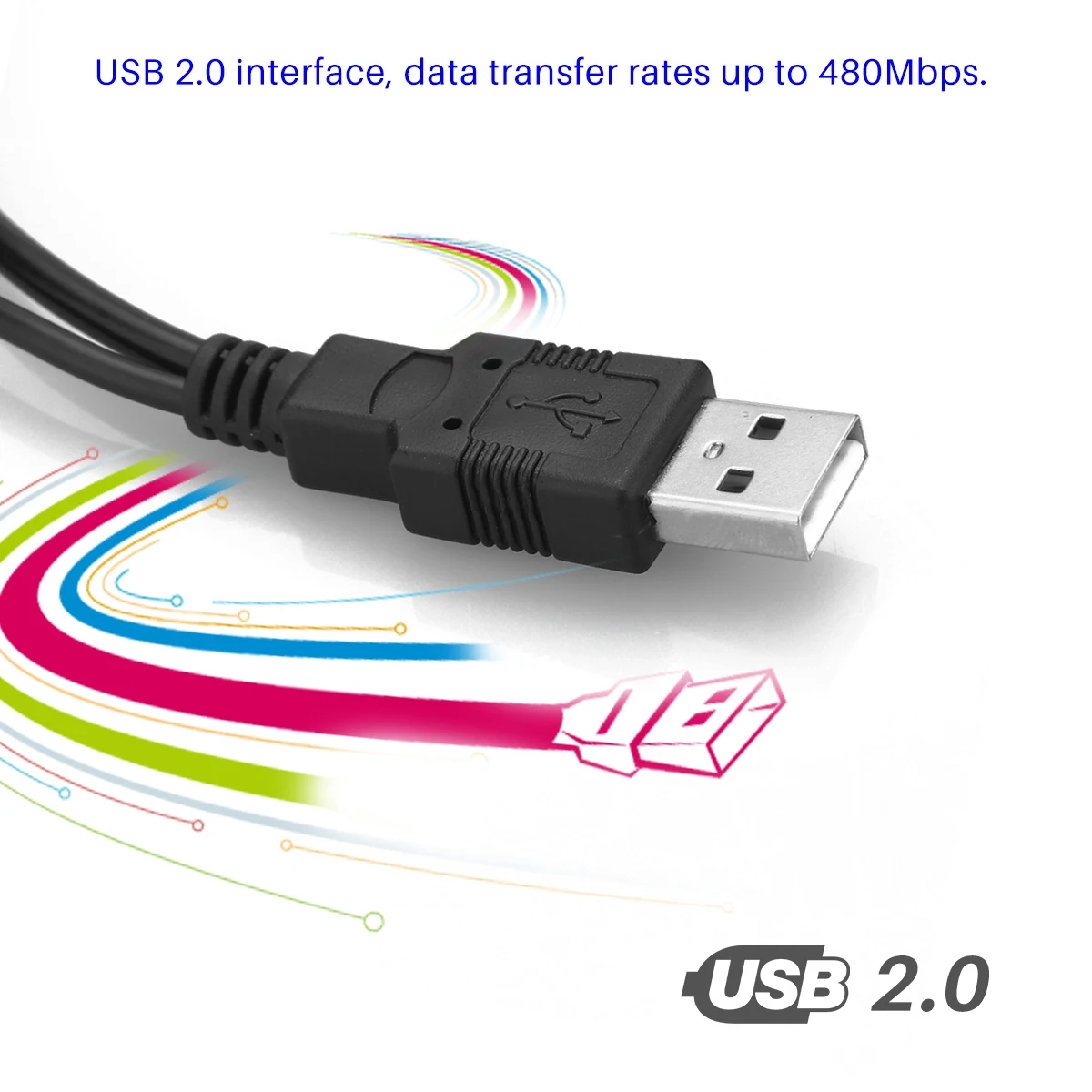 FORNORM двойной USB Кабель-адаптер для 2 5 &quotSATA жесткого диска 0 SATA 15 + 7 Pin к