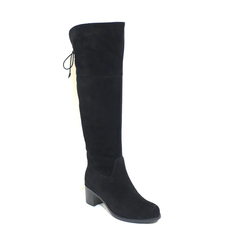 Pritivimin fn79 дамы kide замши Bottes Femme зимние женские ручной работы Теплые Натуральная шерсть внутри на обувь для девочек выше колена высокие сапоги