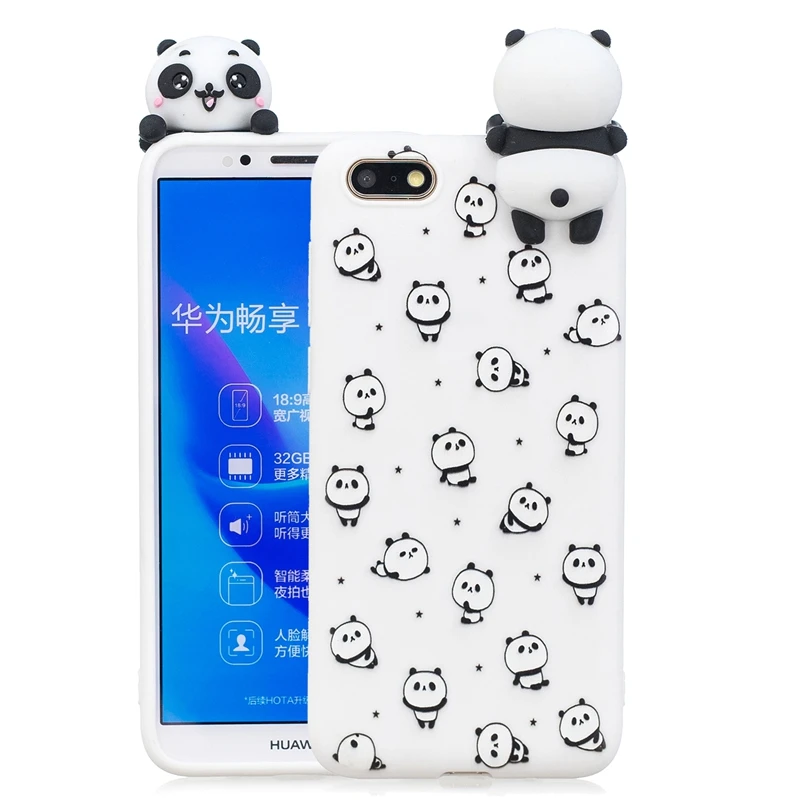 6 Y3 Y5 Y6 чехол Etui huawei Y7 Prime чехол милый 3D, панда, единорог, собака силиконовый чехол на huawei Y3 Y5 Y6 Y7 Prime чехол - Цвет: 6
