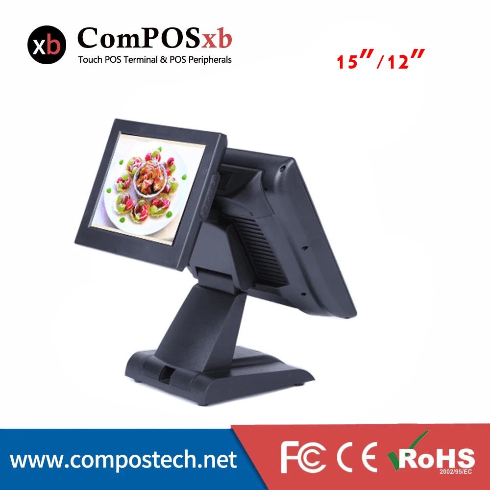 Windows Point Of Sale All In One Dual Screen Pos 15 Inch Touch Monitor/All Display Lcd | Компьютеры и офис