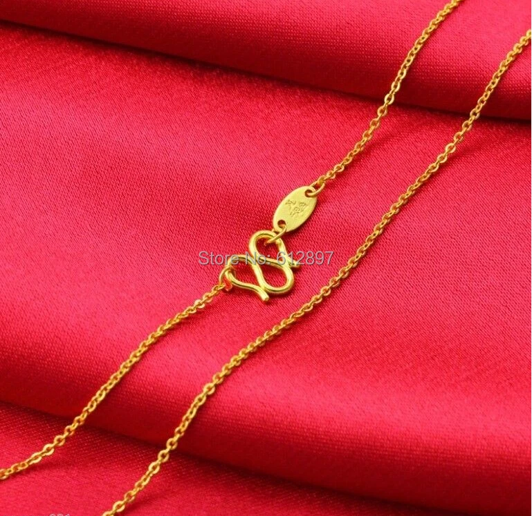 Цепочка ожерелье из желтого золота 999 пробы длиной 3 4 г 16 дюймов|chain link necklace|chain