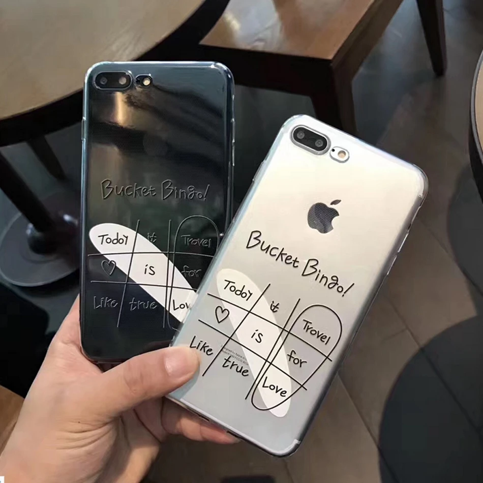 OLLIVAN Смешные Письма Ясно чехол для iPhone 7 8 плюс Прозрачный 6 6S Plus Мягкий Силиконовый