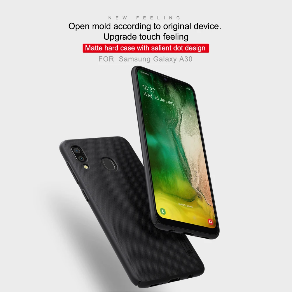 Чехол для samsung Galaxy A10 A50 A30 A50S A30S A40 A60 A70 Nillkin Матовый Жесткий чехол-накладка для samsung Galaxy A30 чехол