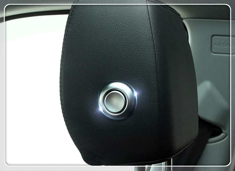 Для Land Rover Range Velar 2017 2018 ABS Матовый подголовник для автомобильного сиденья