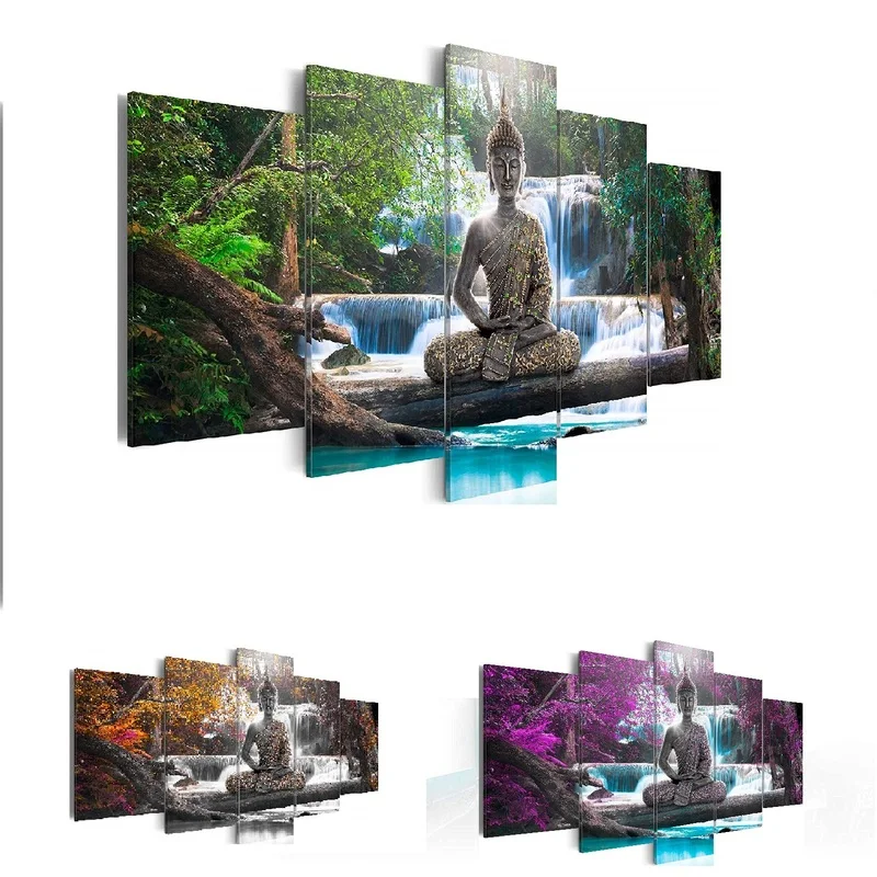 Алмазная картина полностью квадратная/круглая дрель цвета Будды доступны 5D