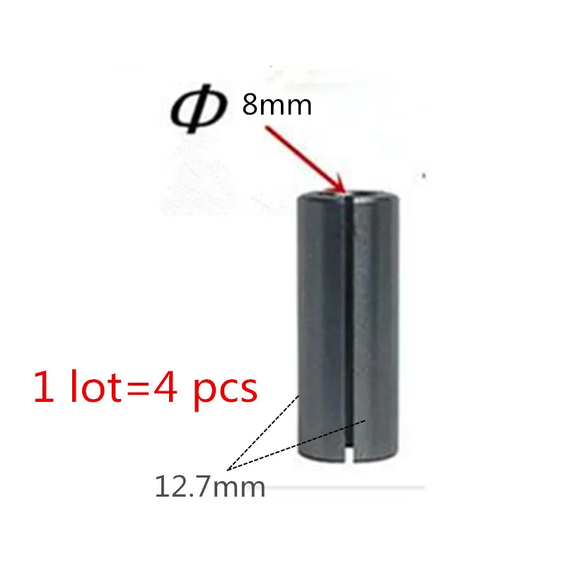 4 PCS 12.7-8MM Цанговый патрон 1/2 дюймов 12,7 мм 763602-0 замена для MAKITA 3601B цанговый патрон 763623-2 Втулка Конусная Зажимная 1/" SKIL HITACHI M12 маршрутизатор - Цвет: 4 PCS 12.7-8MM