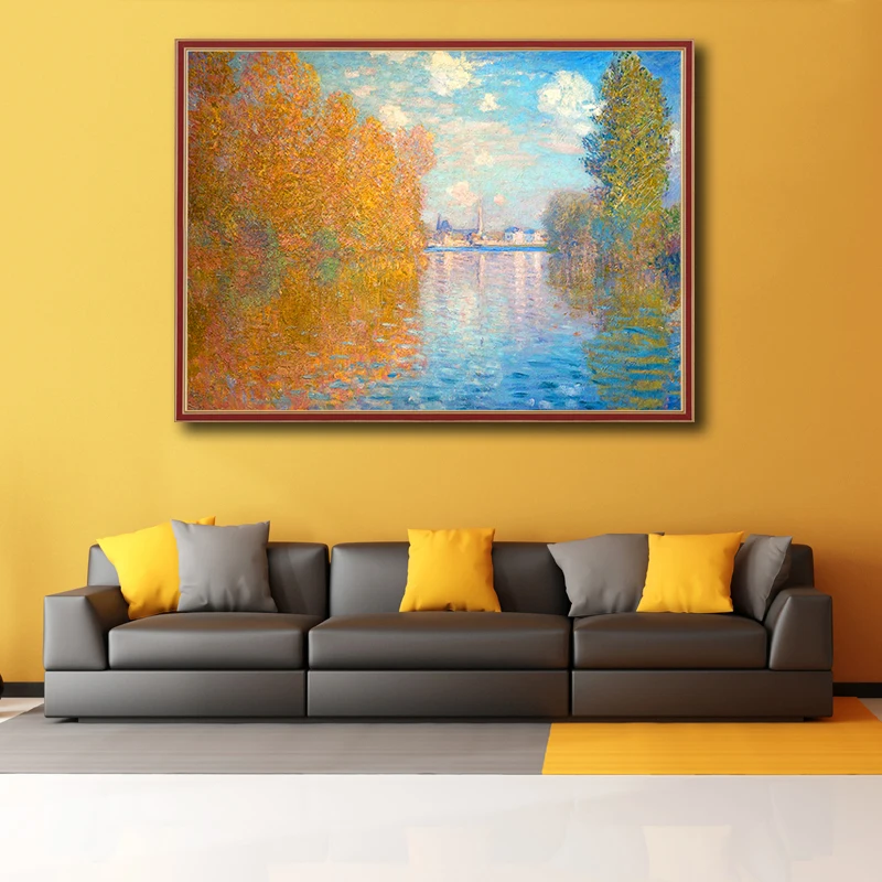 OUYIJIA Monet 5D DIY Пейзаж Деревья персонаж маслом алмазная живопись Вышивка картина