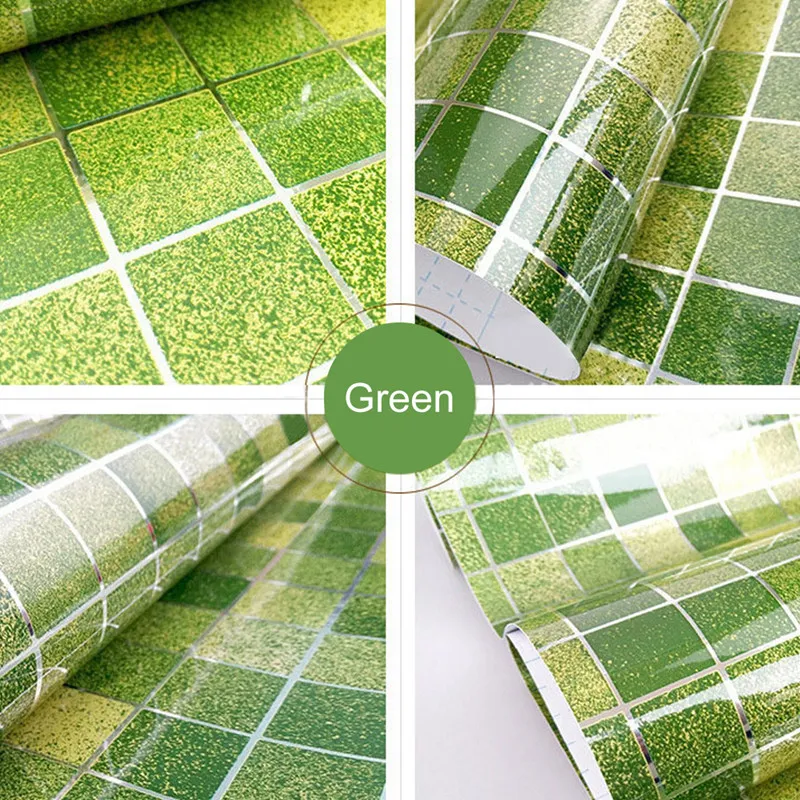 Bathroom Wall Stickers 3D PVC Mosaic Wallpaper Self Adhesive Kitchen Waterproof Tile Home Room Decoration | Обустройство дома
