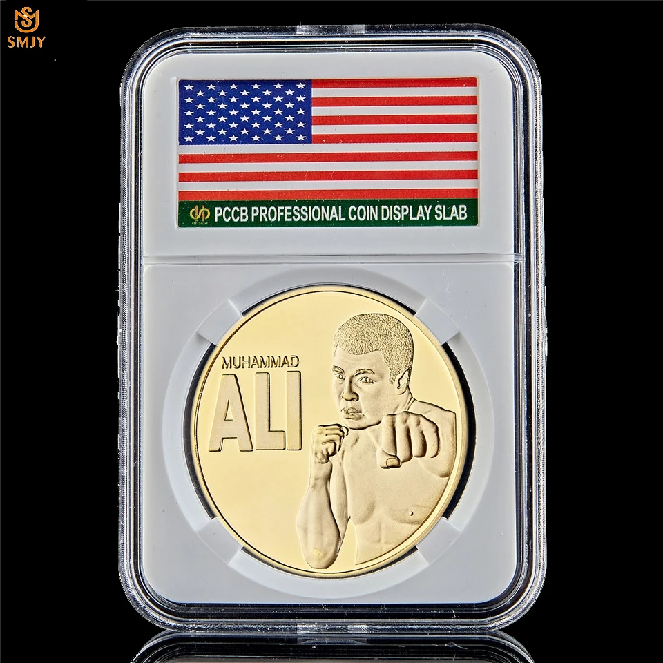 

USA WBC World Boxing Championship Champion Muhammad Ali-Haj Gilded Challenge Souvenir Coin Collection W/PCCB Protection Box