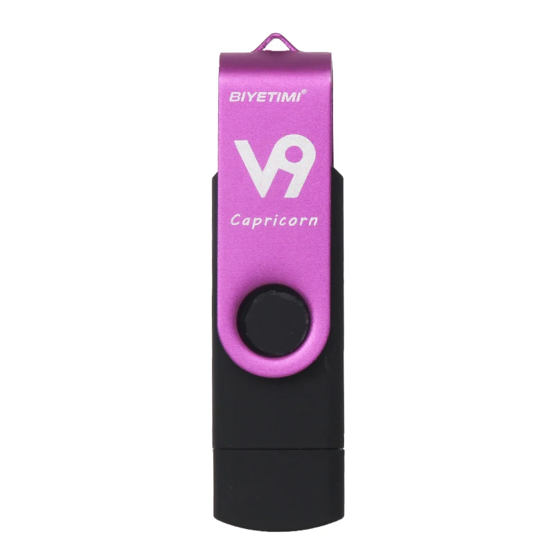 Capricorn Новинка, флеш-накопитель otg, usb флеш-накопитель, 12 созвездий, 32 ГБ, 64 ГБ, для android, мобильный телефон, флеш-накопитель, флешка, мини usb - Цвет: Capricorn