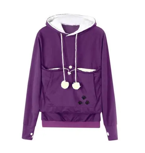 purple Толстовка с капюшоном для кошек; повседневная одежда для домашних животных; унисекс; толстовка с капюшоном с карманом для кошек; свитер с капюшоном; рубашки с кошками; Повседневная Толстовка с капюшоном; свитер; рубашки для взрослых - Цвет: purple