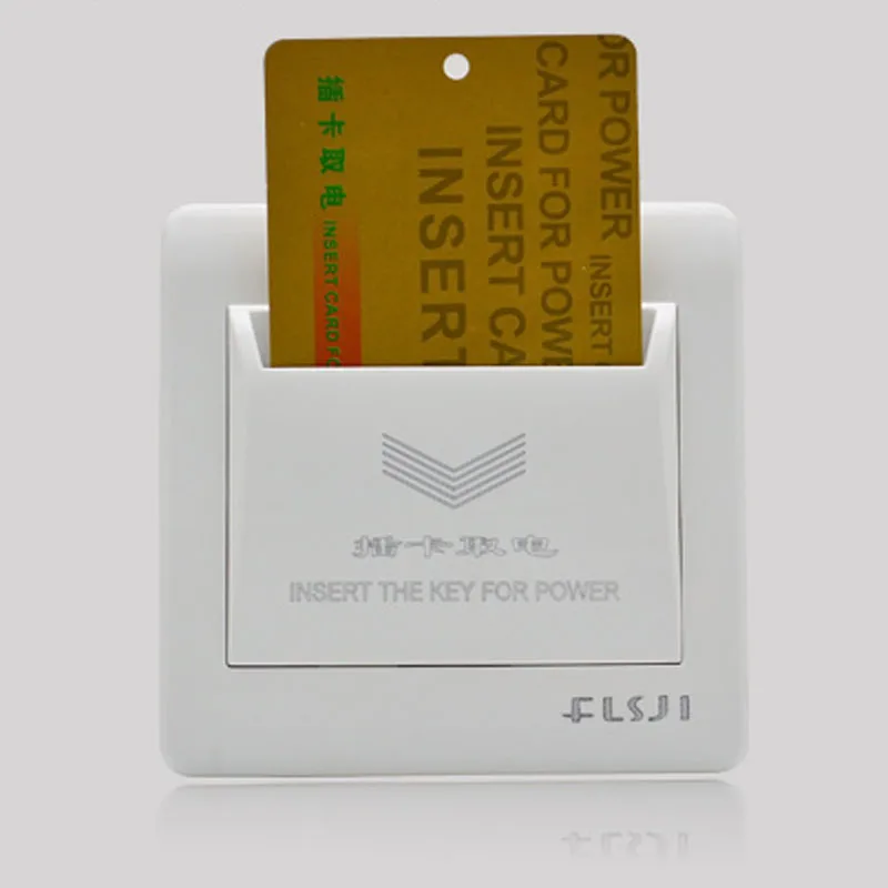 Роскошный настенный выключатель для карт 10 шт. цвет слоновой кости модный дизайн