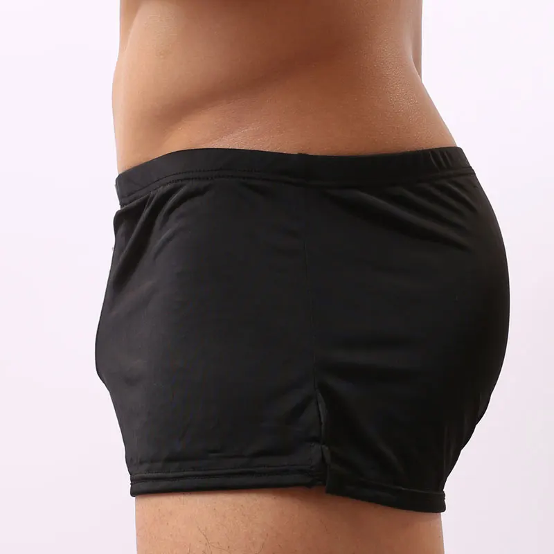 Мужские трусы боксеры из вискозы синие слипы нейлона сексуальная брендовая