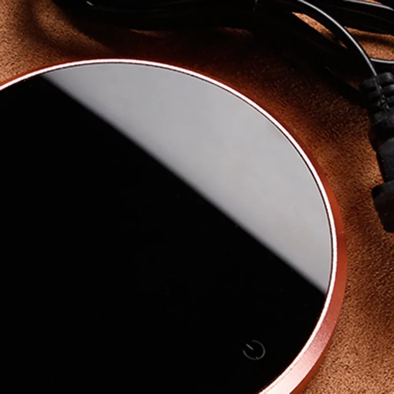 B Portable Smart Touch Heating Insulation Base Glass Teapot Heater Coffee Milk Juice Warmer Holder Office Water Cup Thermostat New - Цвет: B