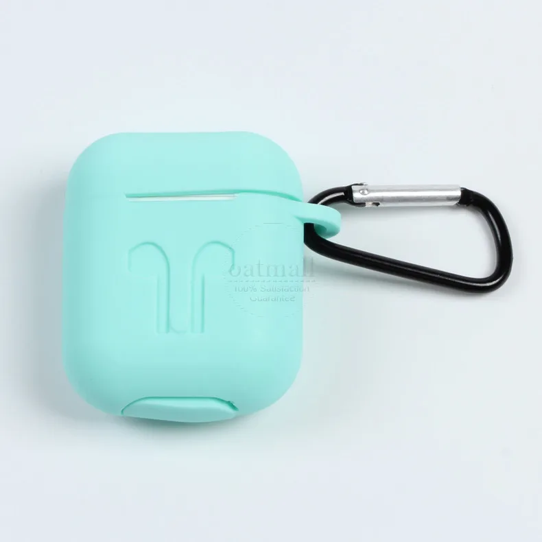 Чехол на эйрподс Силиконовый чехол для Apple Airpods Air Pods 2 1 i60 i80 TWS зарядный чехол протектор+ анти-потери ремни& чехлы для наушников+ ремешок для часов держатель