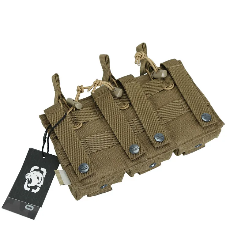 OneTigris Открытый Топ Тройная винтовка/Пистолет подсумок Тактический M4/M16/SA80/G36/AK47/AK74 подсумок для страйкбола пейнтбола