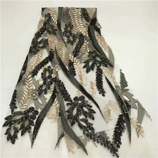 

green African Lace Fabric Feather Embroidered Nigerian Laces Fabric Bridal High Quality Wedding French Tulle Lace Fabric