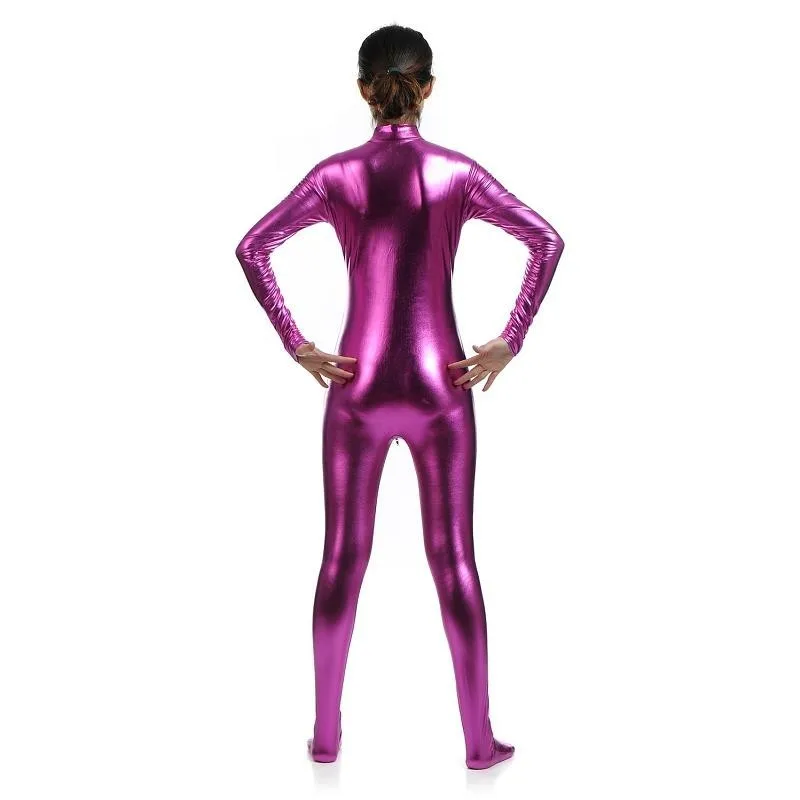 Unitard черный облегающий комбинезон с длинными рукавами лайкра Золотая водолазка металлик Zentai боди блестящие металлические Вечерние боди сценический костюм