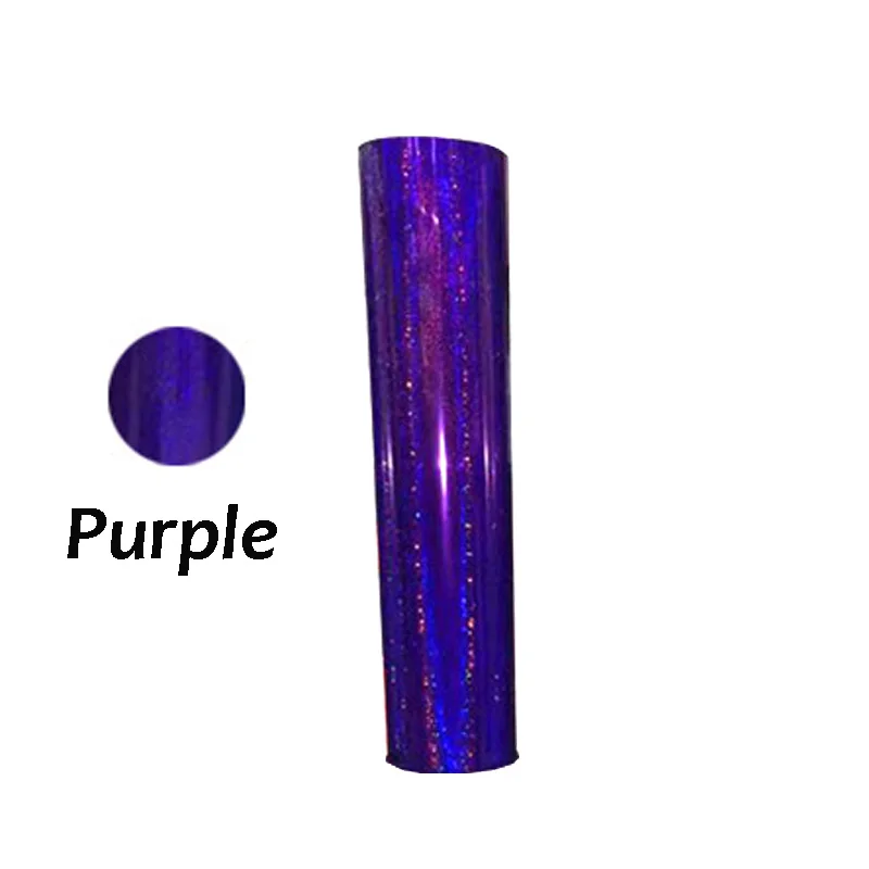 Purple 25 см* 100 см ПВХ теплопередача виниловая пленка футболка Железная на HTV печать рисунков коротких цифр для спортивной одежды украшения дома - Цвет: Purple