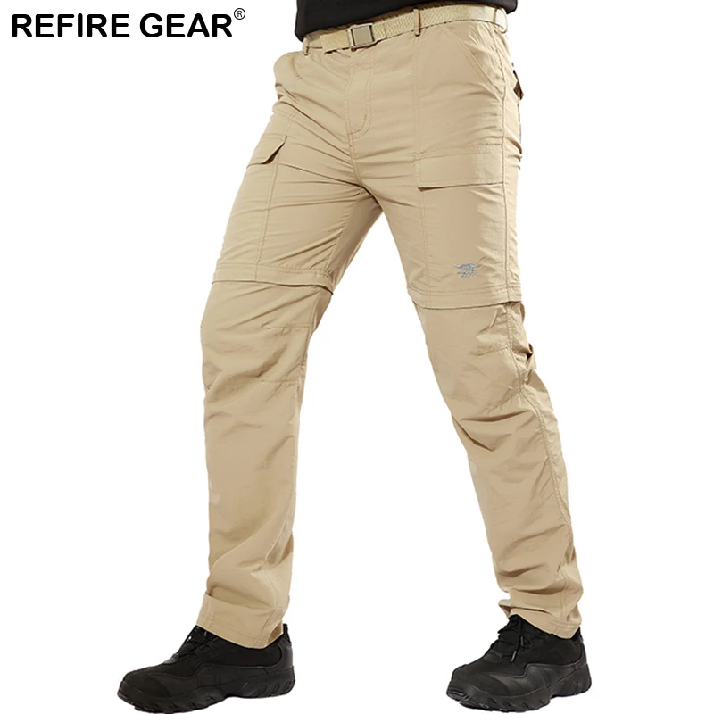 Мужские тактические брюки ReFire Gear легкие быстросохнущие камуфляжные для походов