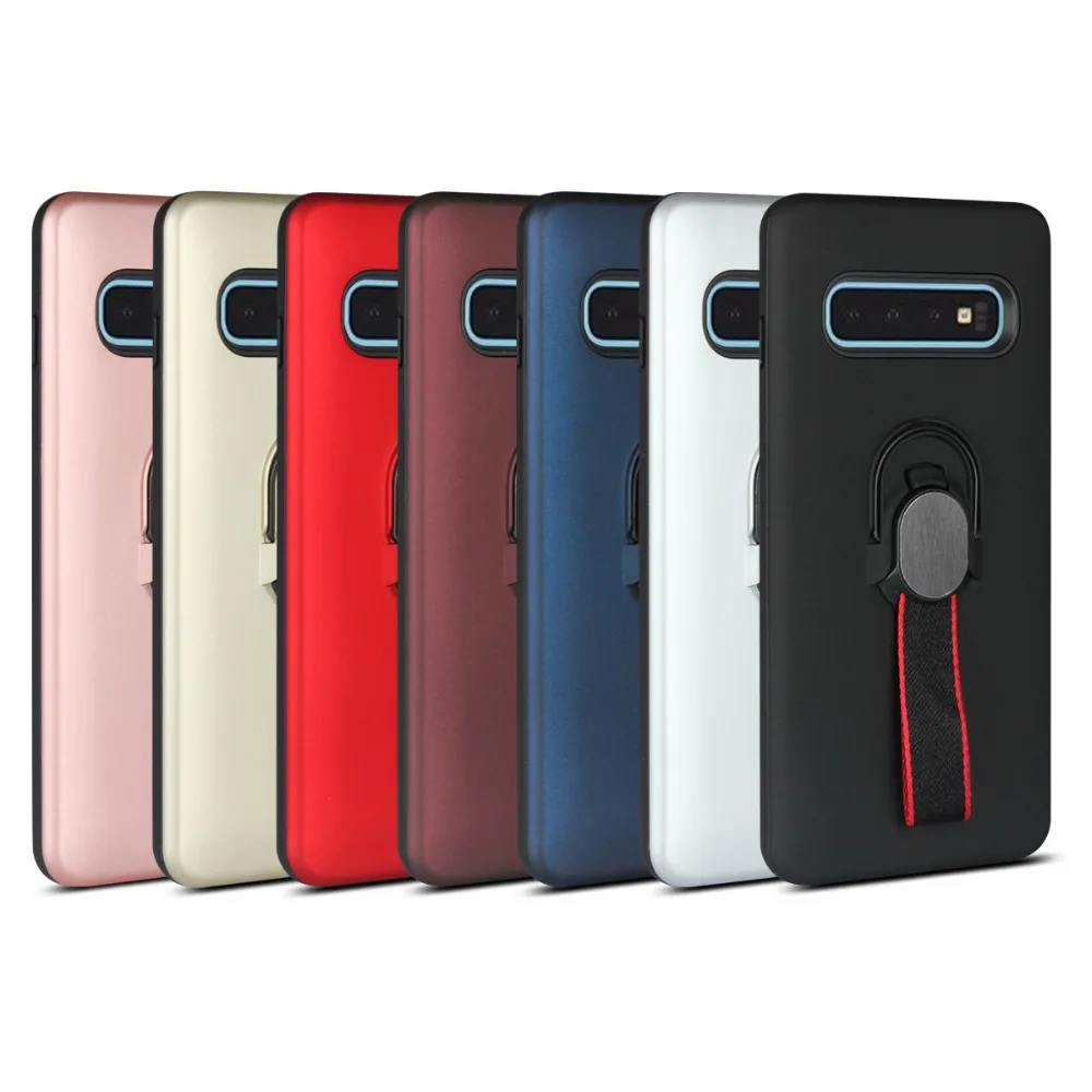 Shockproof Armor Phone Case For Samsung Galaxy S10 Plus S10E A10 A20 A30 A40S A50 A70 M10 M20 M30 Multifunction Holder Cover Bag |
