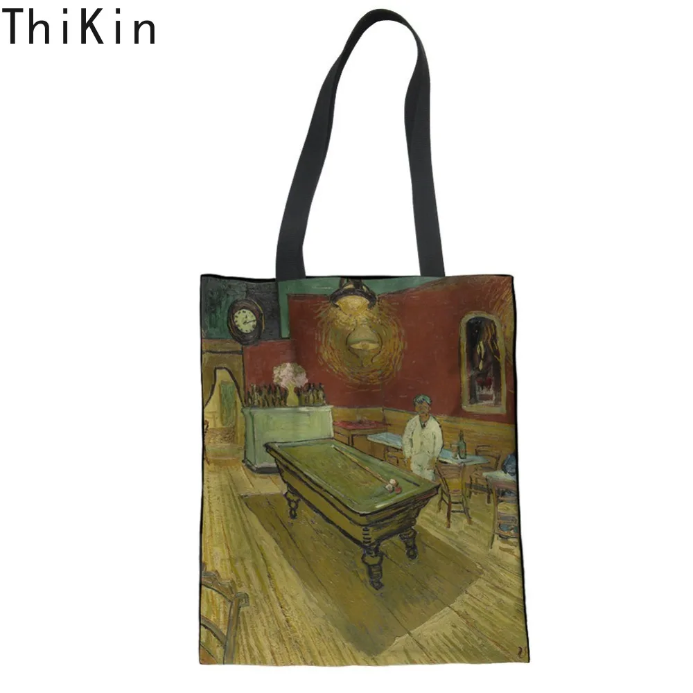 Женская наплечная сумка THIKIN Классическая холщовая Экологически чистая Складная