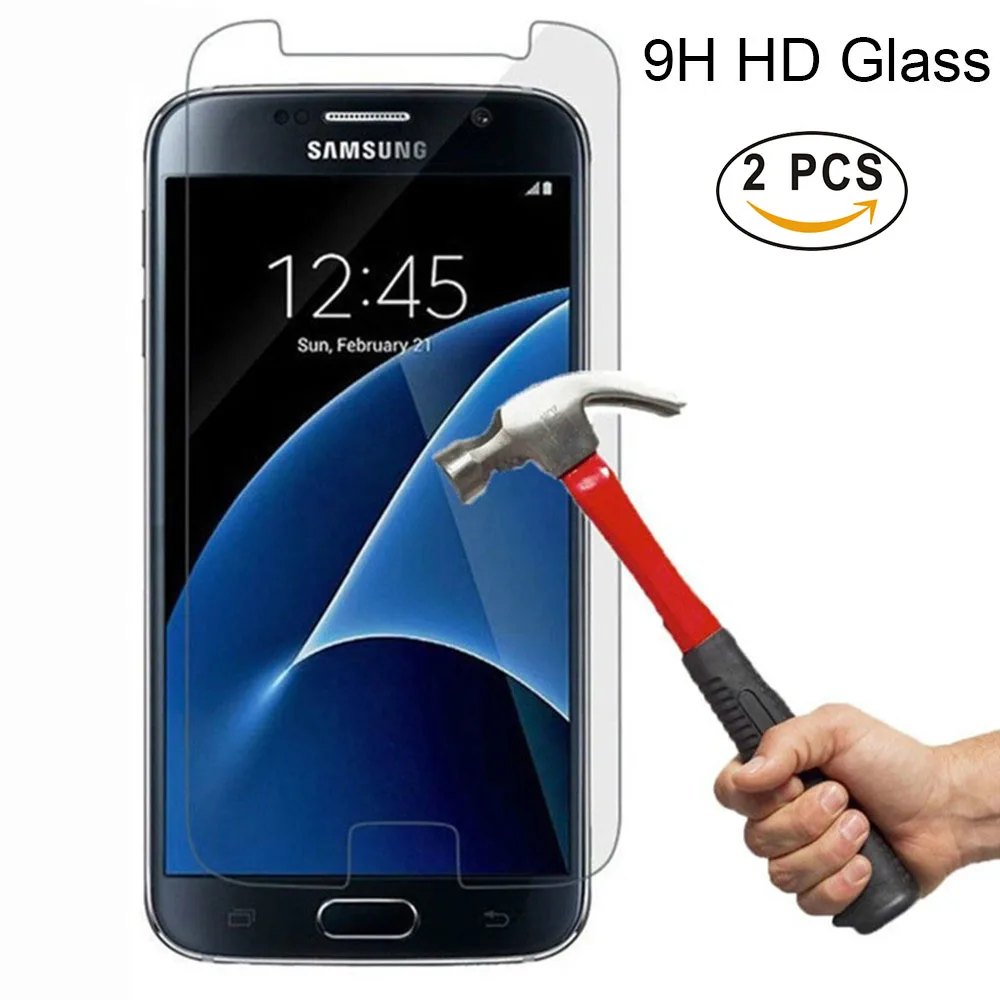 2 шт. 9 H HD закаленное Стекло для samsung Galaxy J3 2016 J7 2015 J5 2017 ЕС не полный Экран протектор