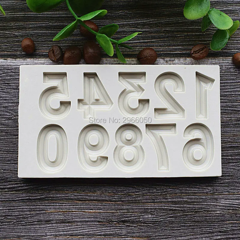 Цифровая силиконовая форма для торта шоколадного инструмент пекарни кухонные