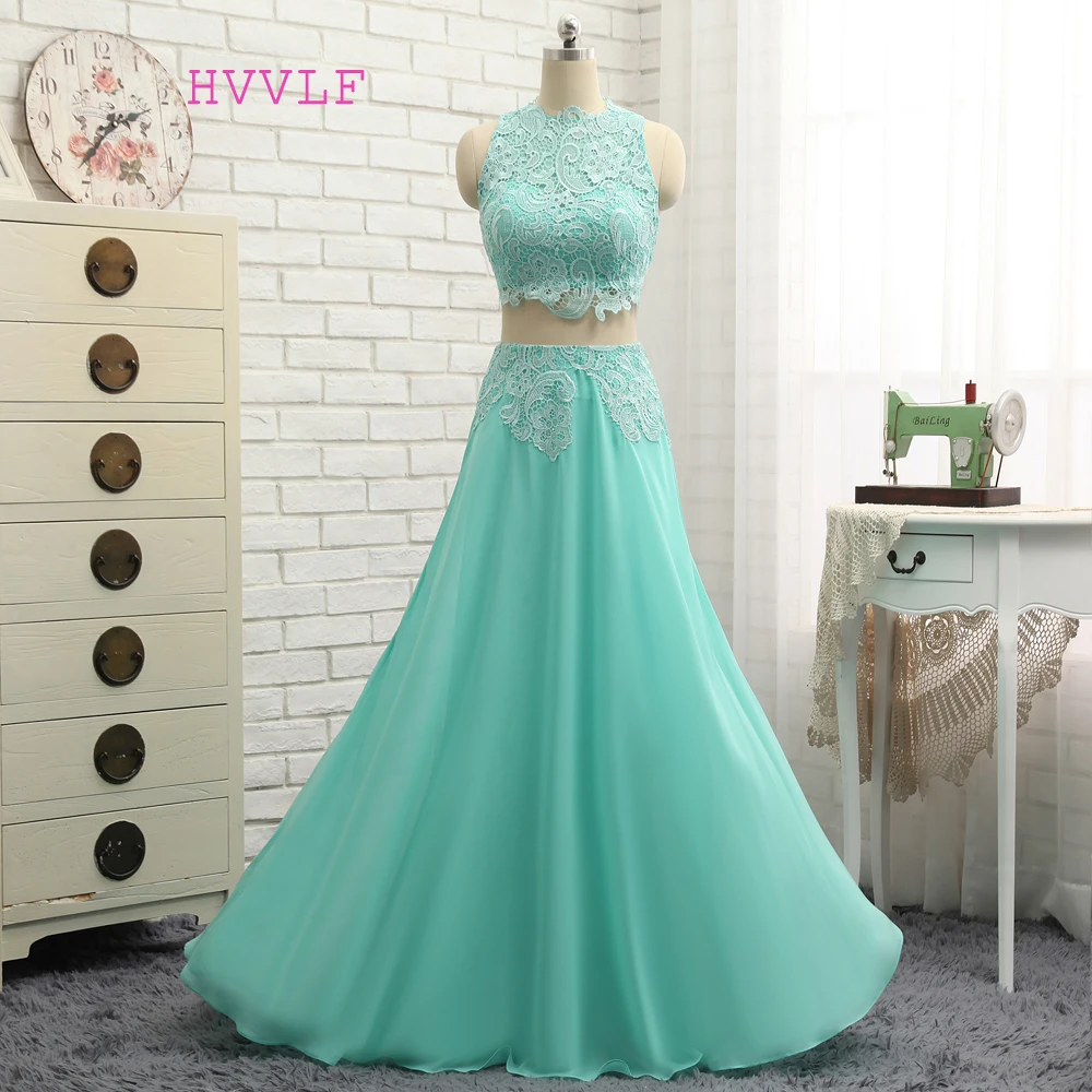 Шифоновое платье с высоким воротником мятно зеленого цвета|prom dresses|long promprom evening